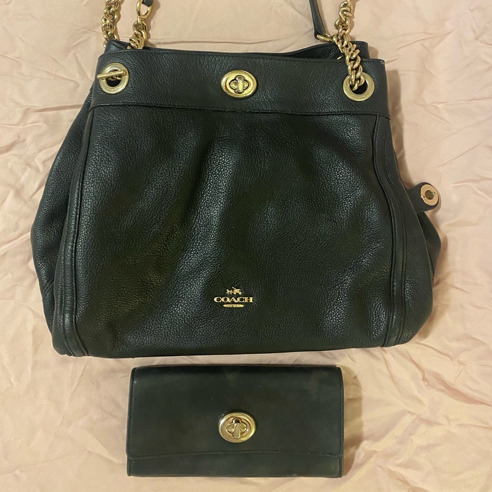 Coach chain purse.